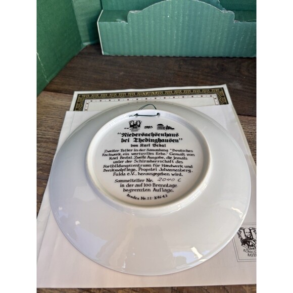 Vintage 1985 Konigszelt Bayern German Plate Karl Bedal - Picture 2 of 13